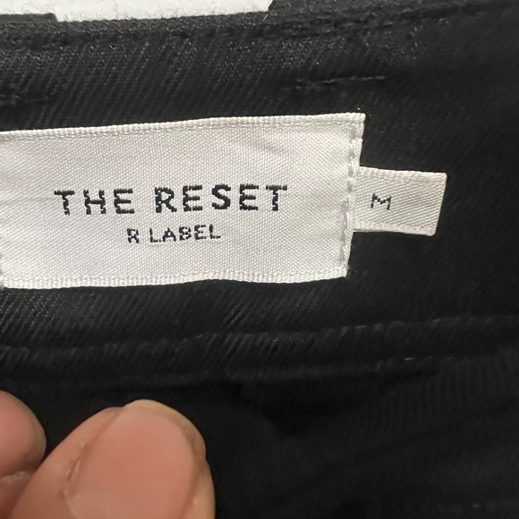The Reset Pleated Crop Trousers Classic Black Women's Size M - Picture 4 of 5